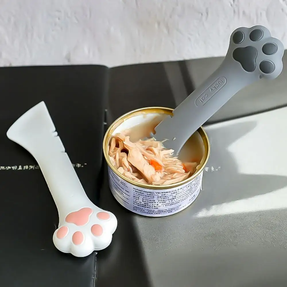 Feeding Keep Fresh Silicone Reusable Cat Dog Multifuctional Tin Opener Can Covers Can Lids Pet Food Spoon