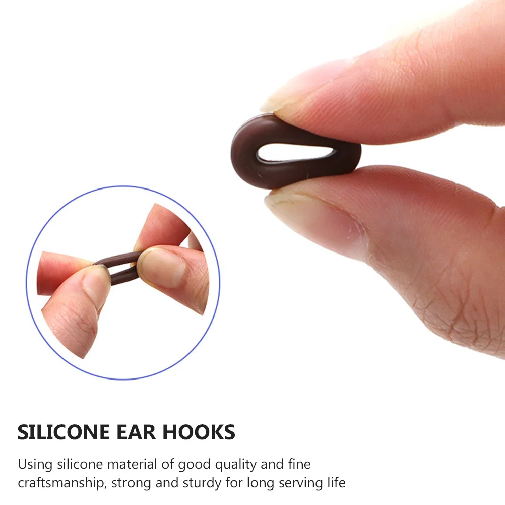 

1Set 26 Silicone Ear Hooks Anti-Slip Glasses Fixers for Secure Hold during Running Gymnastics and Other Sports