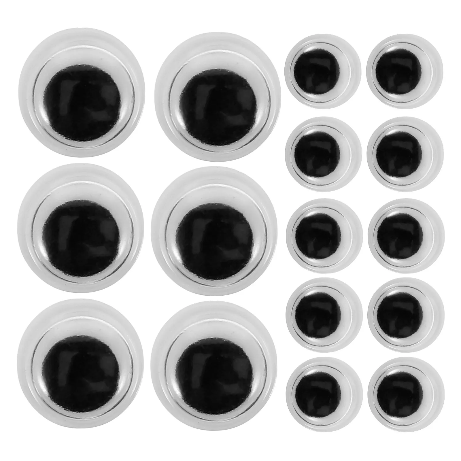 

400Pcs Wiggle Eyes Stickers Safe Lightweight Plastic Self-Adhesive Craft Supplies for DIY Projects Animal Decor Creative Art