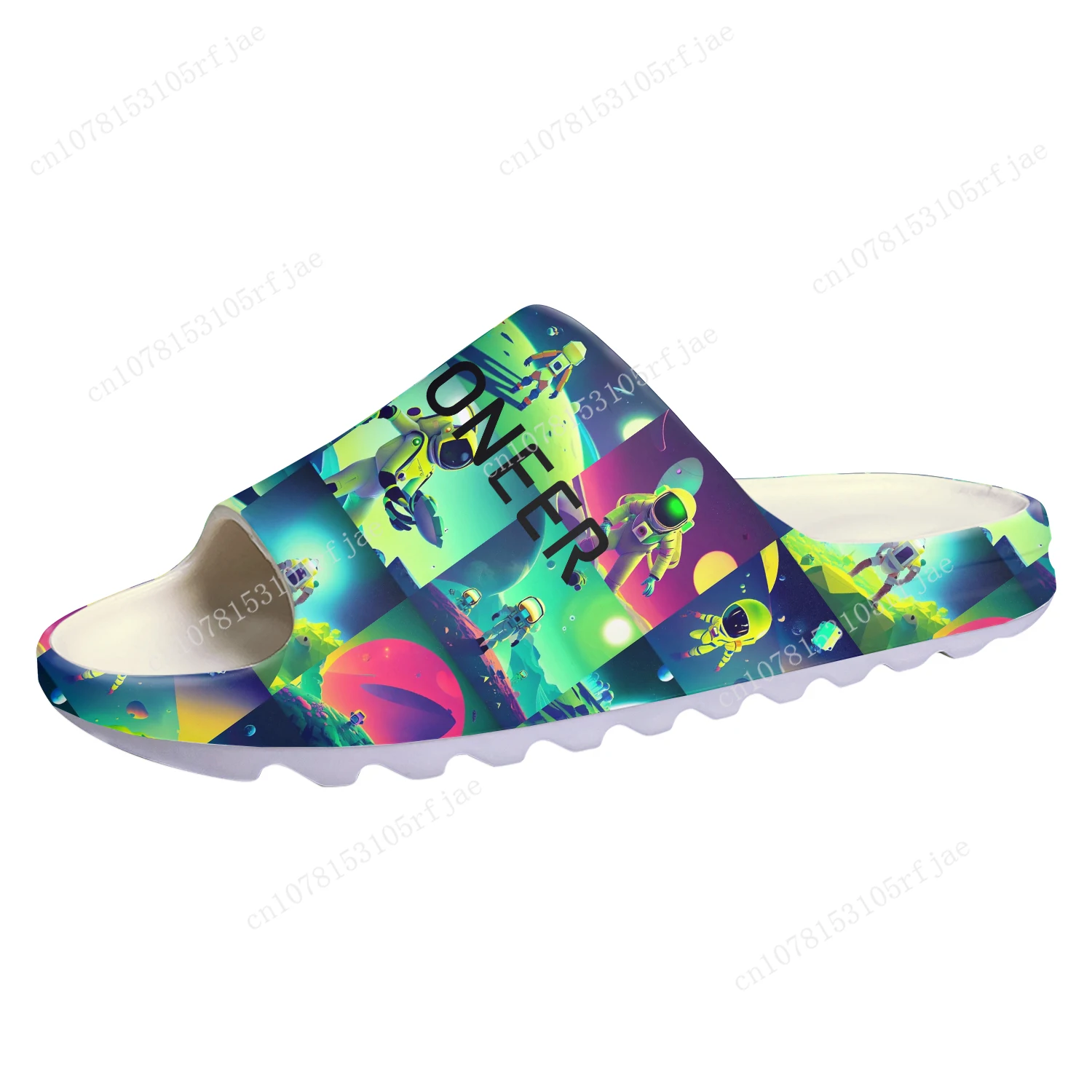 

Astroneer Custom Soft Sole Sllipers Cartoon Game Mens Womens Teenager Fashion Home Clogs Custom Made Water Shoes on Shit Sandals