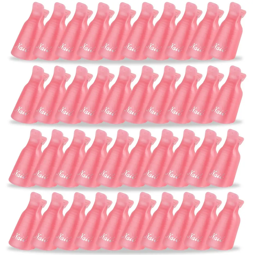 10Pcs Plastic Nail Art Soak Off Cap Clips UV Gel Degreaser Polish Remover Wrap Reuseable Varnish Fingers Tips Manicure Tools