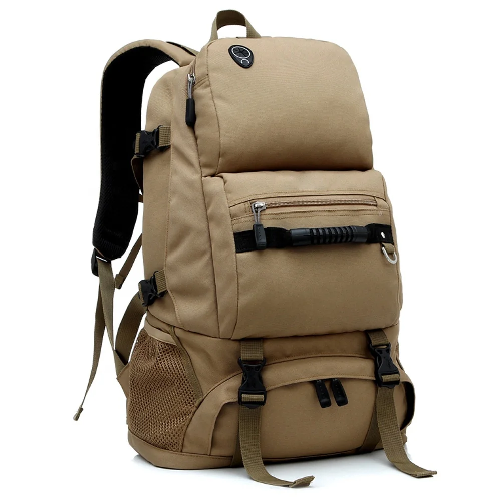 

Customized wholesale ODM Waterproof men's Canvas Outdoor Function mochilas Camping Backpack Travelling Hiking Backpacks Bag