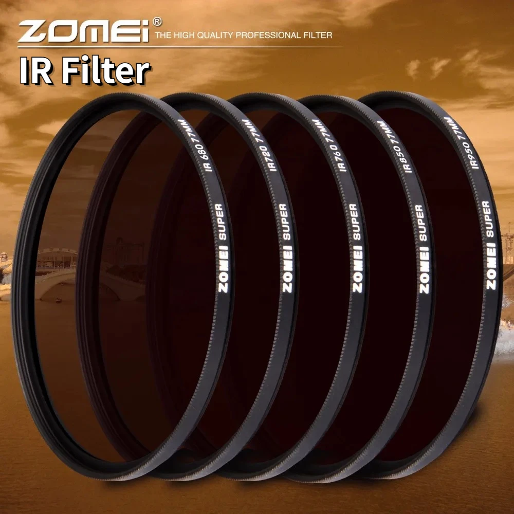 IR Filter Camera Lens Infrared Filter 680nm 720nm 760nm 850nm 950nm X-RAY Infrared Filter for SLR DSLR Camera Lens Nikon Canon