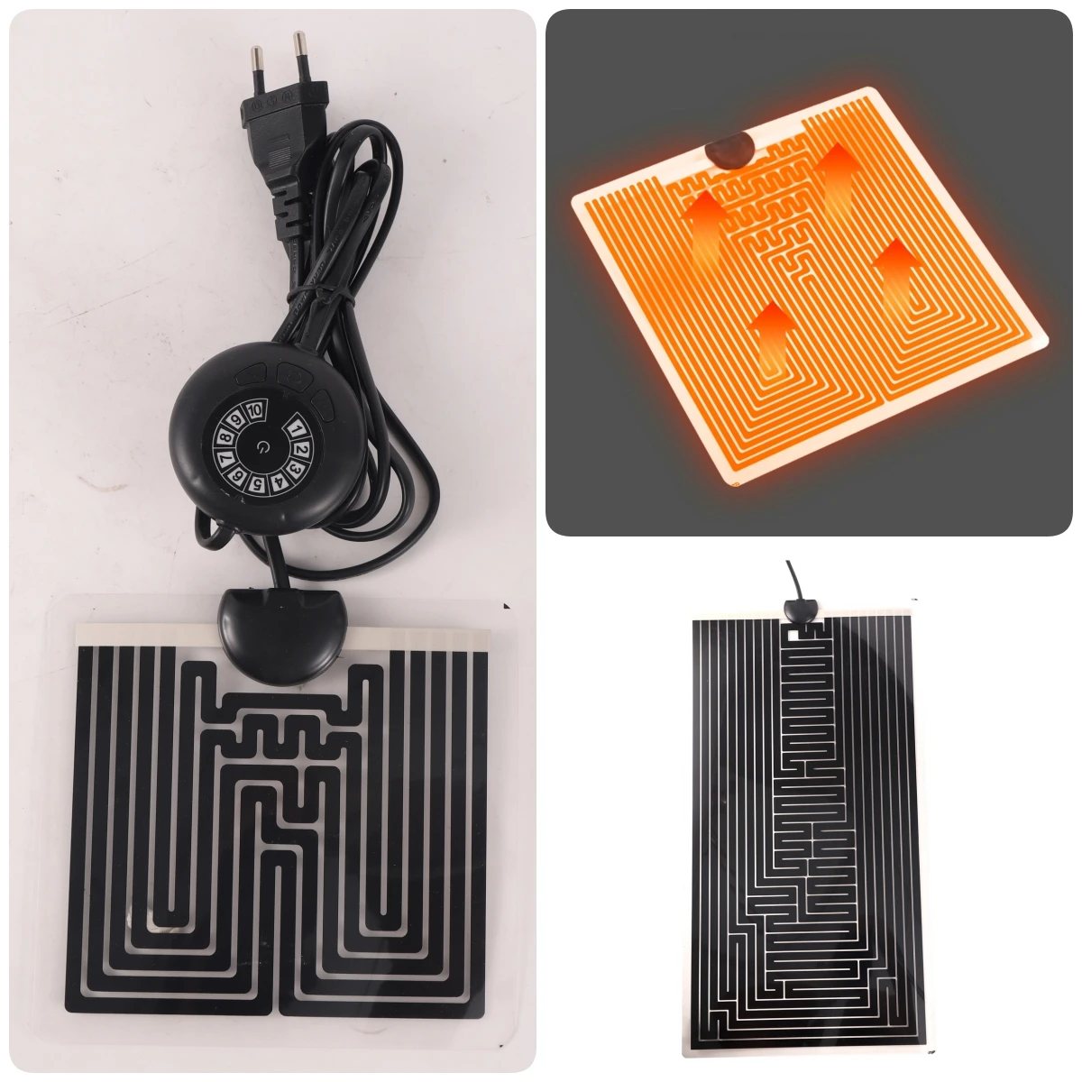 Reptile Heating Mat 5/7/14/20/28/35/40/45W Turtle Lizard Horned Frog Insulation Breeding Box Fish Tank Temperature Control 1Pc