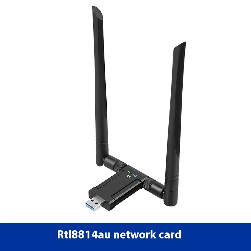 RTL8812AU 1200Mbps High-Power USB WiFi Adapter - Dual Band 2.4G/5G for Kali Linux, Ubuntu & Packet Capture