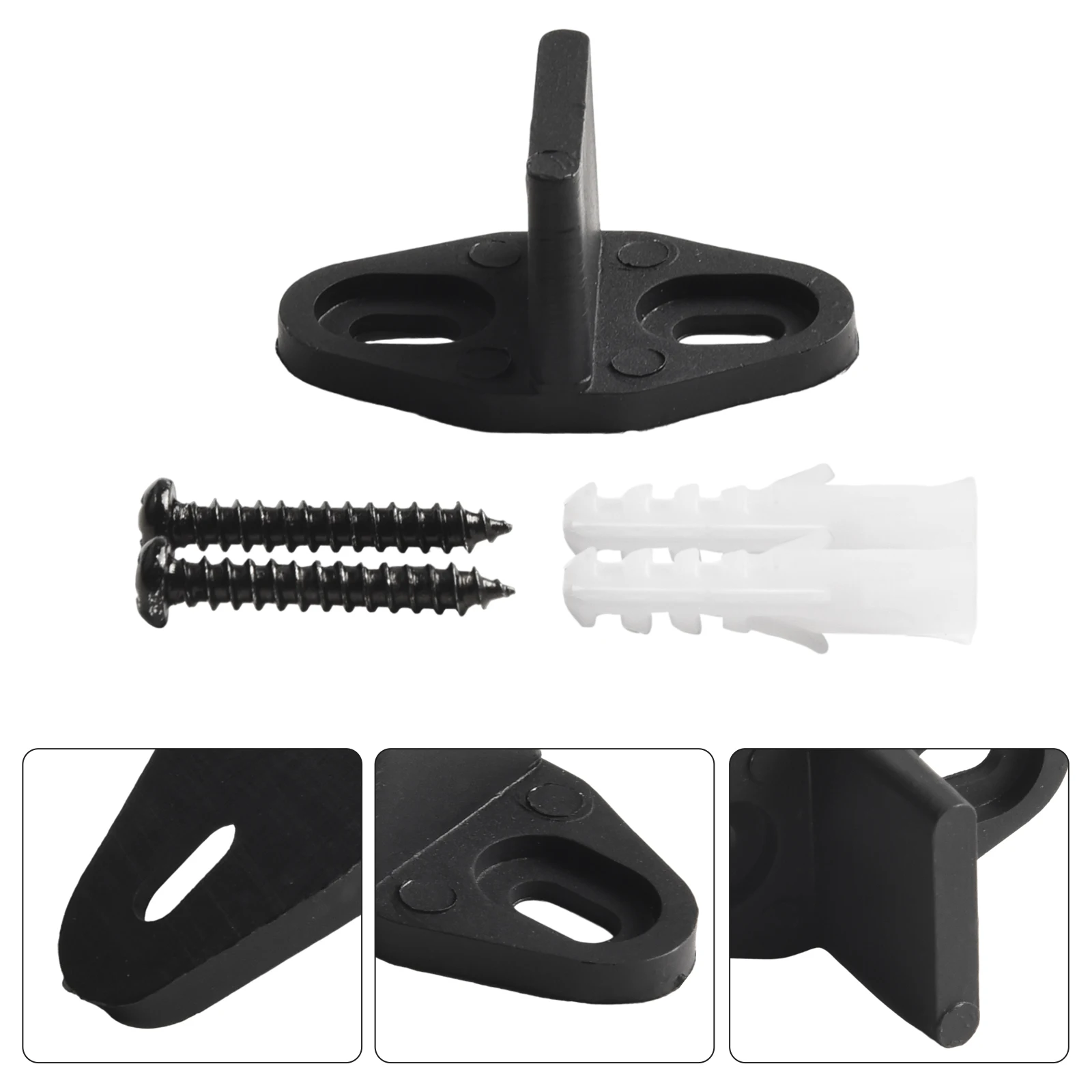 For Any Flooring Type Adjustable Barn Door Guide For Barn Door Installation Classic Black High-quality Material