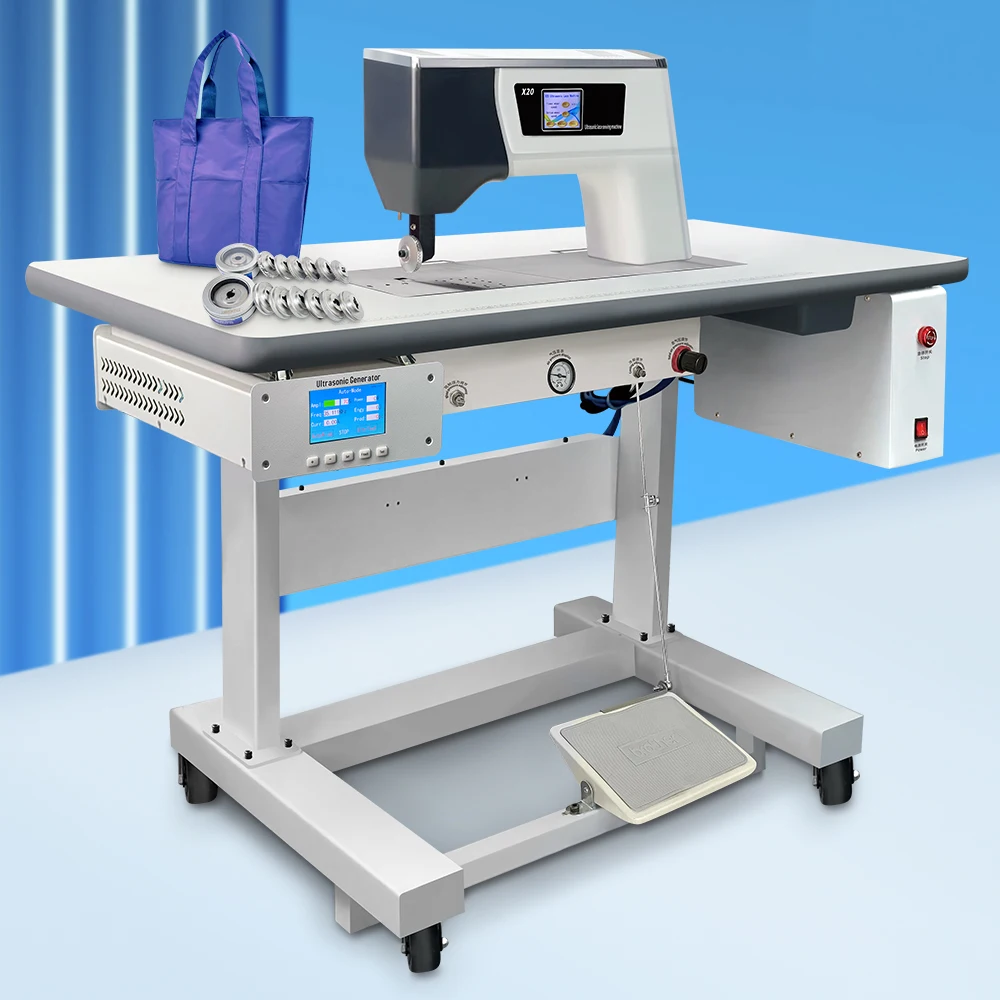 Ultrasonic Lace Machine Embossing Machine Ultrasound Wireless Protect Fabric Cloth Sewing Machine