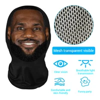 Accessoires de cosplay MJ Michael Jackson, masques faciaux de célébrités imprimés en 3D, masques en maille élastique, couvre-chefs de jeu de rôle d'Halloween, cagoules 5