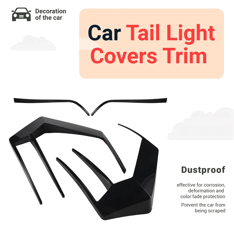 

A45F-автомобильные чехлы на задние фонари, накладка на заднюю лампу, воздушный нож для Golf 7 2012-2015 R400, Стайлинг автомобиля