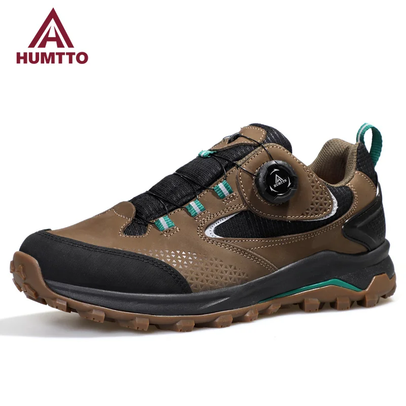 HUMTTO Leather Hiking Shoes Mens Outdoor Casual Walking Sport Men\'s Tennis Winter Waterproof Trekking Climbing Sneakers for Men