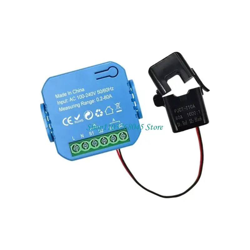 R53F Easy To Install Digital Power Meter ABS Energy Trackers for Home & Commercial Use