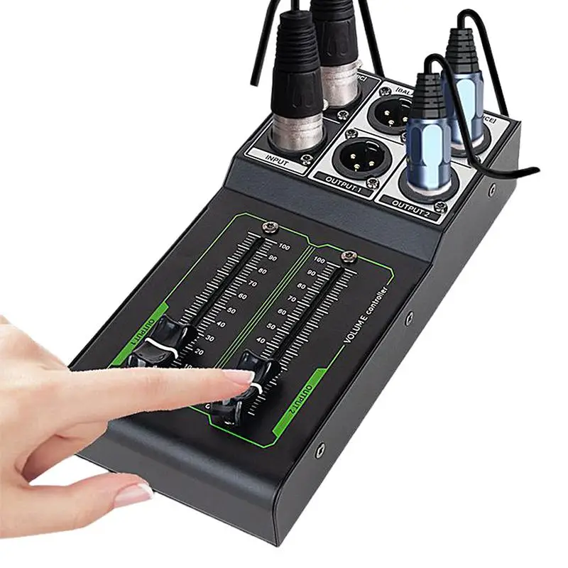 

Studio Volume Control 1 Input 2 Output Volume Controller Passive Lossless Adjustment Precise Audio Control 70mm Fader Plug And