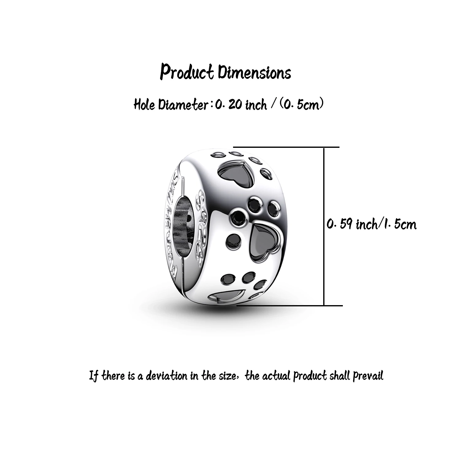 دلايات بلاتا 925 دلايات 925 أصلية أساور فضية حقيقية خرز للمجوهرات صنع سلاسل قلادة سوار فضي حلية لتقوم بها بنفسك 925