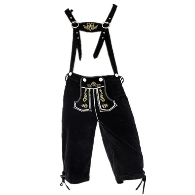 Qq28LQArman Oktoberfest Cosplay Men's Lederhosen Shorts Trachten Vestuário Bavarês Octoberfest Festival Beer C