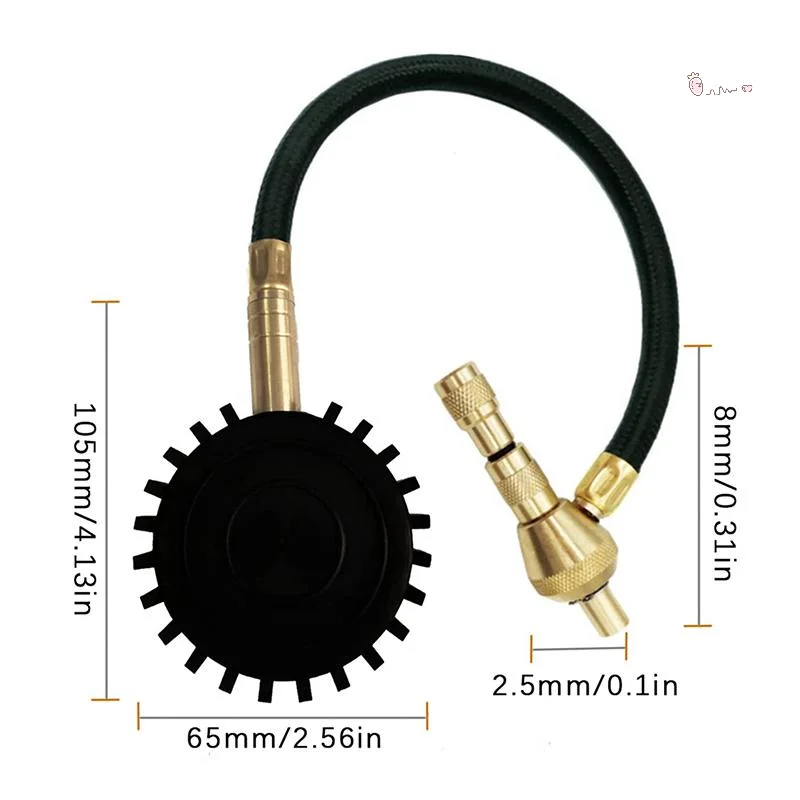 

[X] 75Psi Auto Tire Tyre Rapid Deflator Pressure Gauge Meter Tool Metal Manometer Barometers Tester Meter For Truck Motorbike