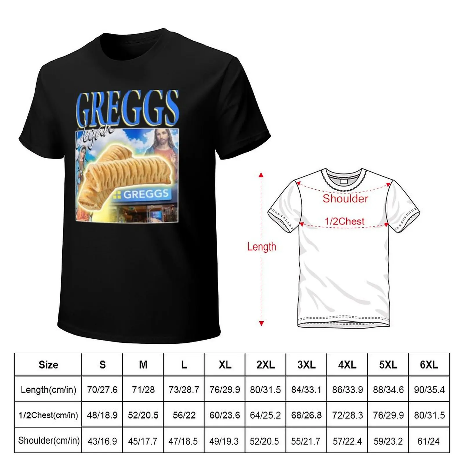 greggs vegan T-Shirt printed t shirts for man T-Shirt
