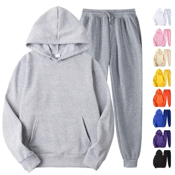 Blank Fleece Trainingsanzug Männer Training Jogging Tragen Großhandel Schweiß Anzüge Männer Active Hoodie Und Jogger Set Conjunto Deportivo
