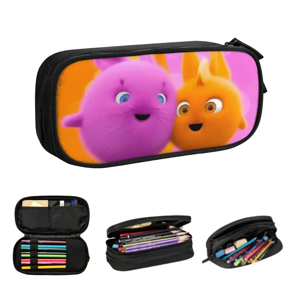 

Sunny Bunnies Anime Cartoon Pencil Cases for Students Pen Box Pencil Bag Large Capacity Pencil Pouch Storage Stationery Supplies