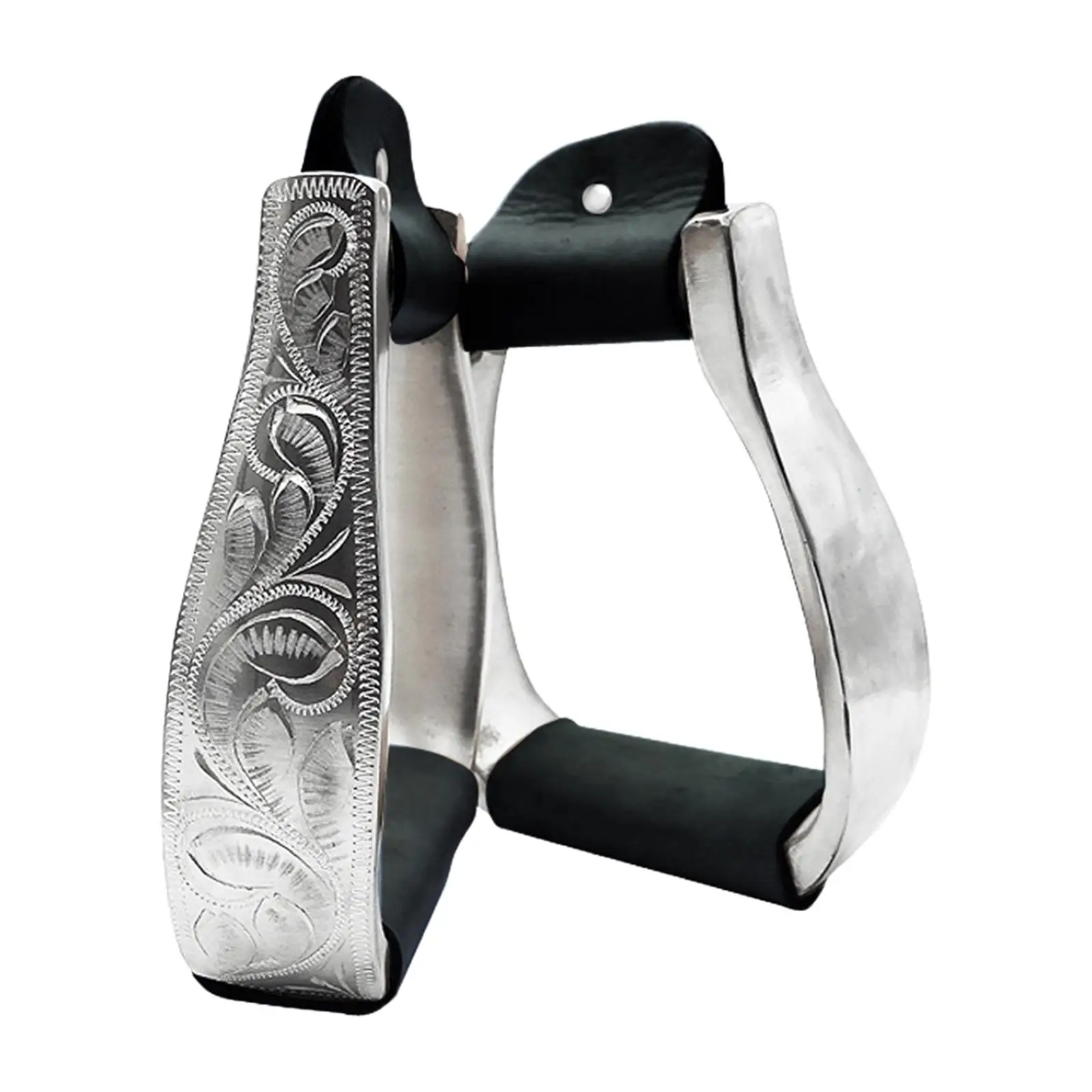 

2Pcs Horse Stirrups Nonslip Saddle Stirrups for Training Outdoor Enthusiasts Black