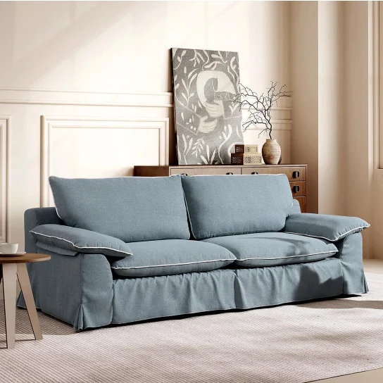 uv-Modern Seat Compact Compression Sofa Bed for Small Spaces (Apartment & Villa Use) with Fabric Upholstery and Easy Shipping-