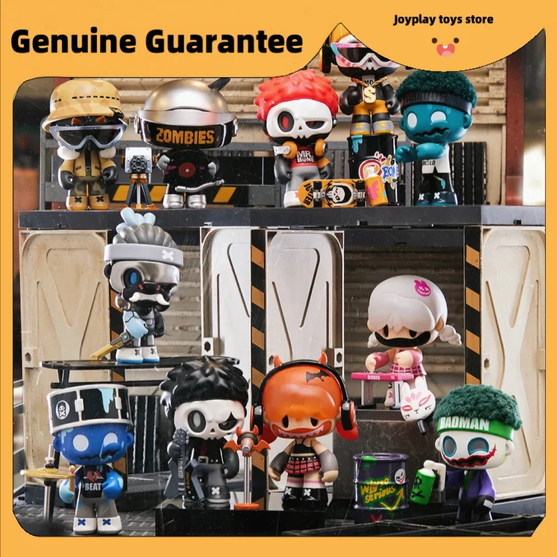 

New Genuine Mr.Bone Junior 2 Live In A Zombie World Series Blind Box Cool Trendy Toys Mr.Bone Mystery Box Cool Deskt Decor Gifts