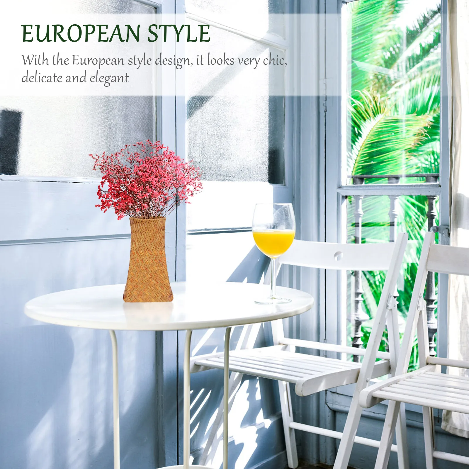 

Vintage Desktop Pen Holder Decorative Flower Pot European Design Pencil Organizer Multifunctional Household Pen Accessory