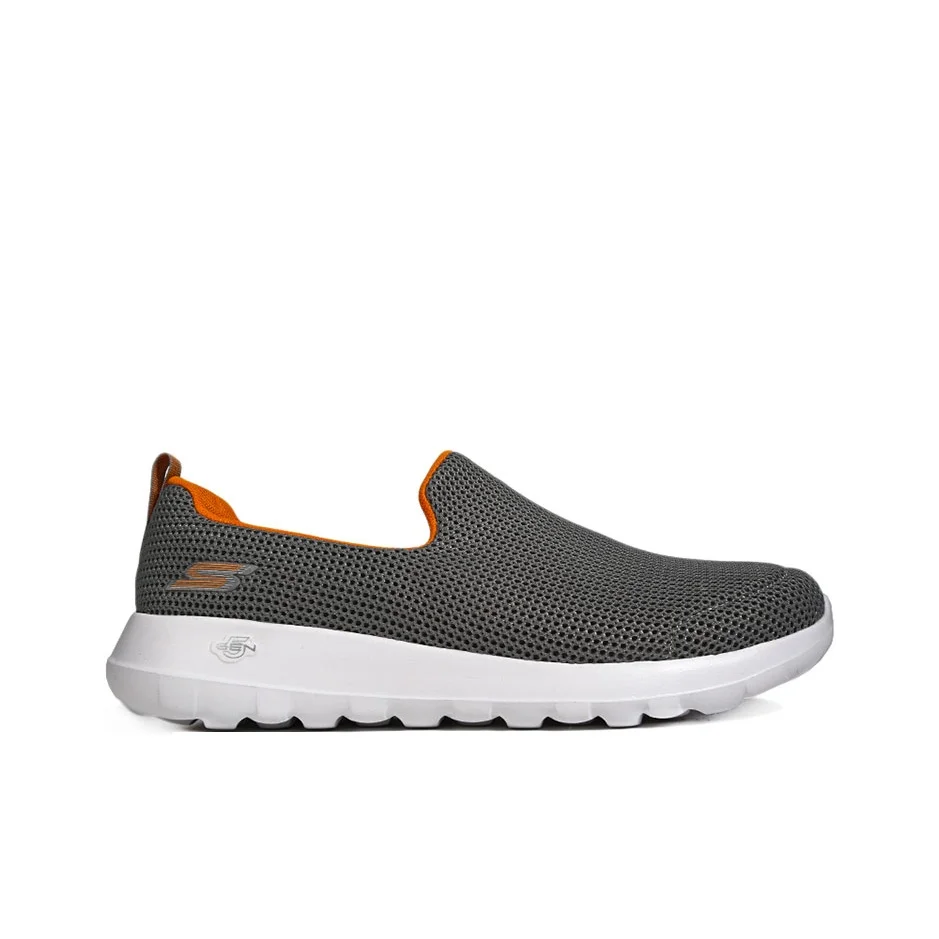 Skechers GO WALK Max Breathable Lightweight Low top Casual Shoes Men's Orange Gray 54638-GYOR - view 4