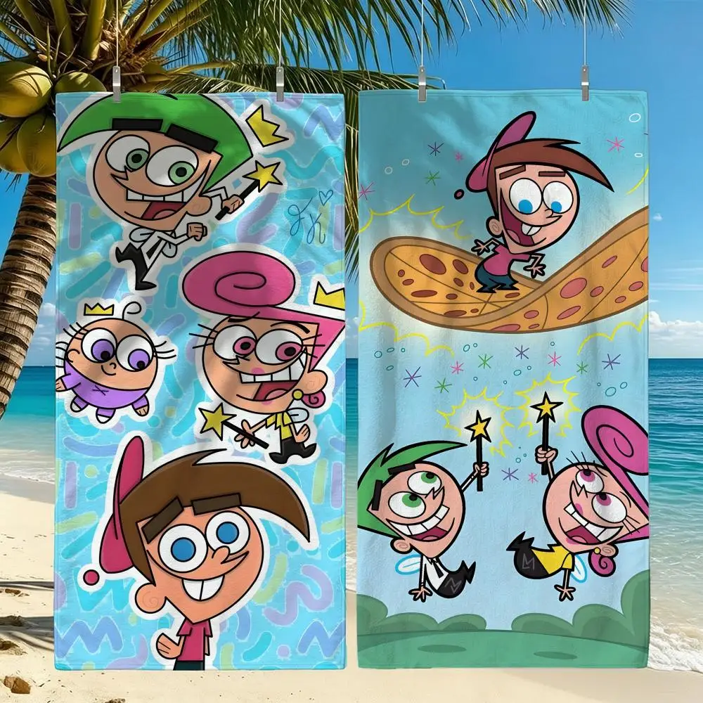 Animation The Fairly OddParents Towel Towel Beach Towel Oversized Quick Dry Towel Absorbent Soft Swim BeachTowels for Men Women