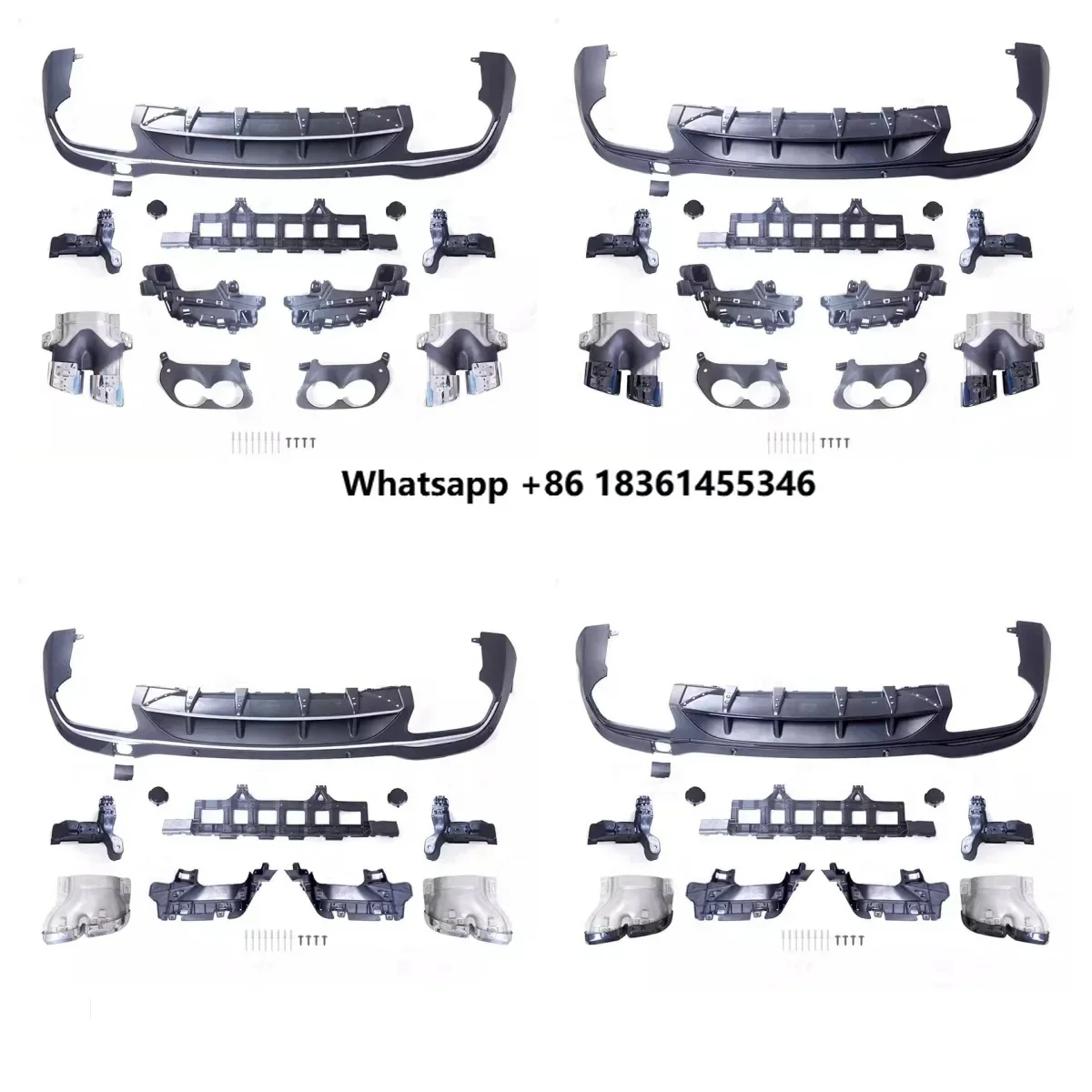 

for GLC 2015-2021 upgrade to AMG43 AMG63 Auto rear small surround Body kit Car Accessories Rear lip Tail throat