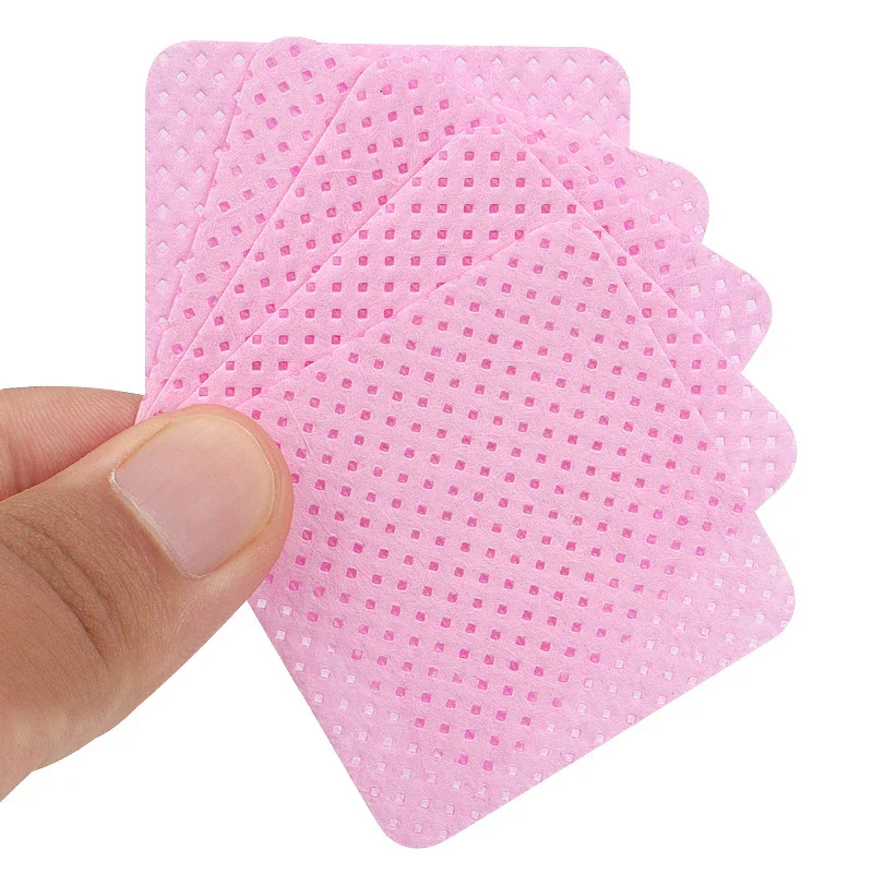 SENSE LASHES 200pcs/Box Eyelash Glue Remover Wipe Cleaner Lint-Free Cotton Pad Glue Bottle Mouth Cleaning Paper Wipes