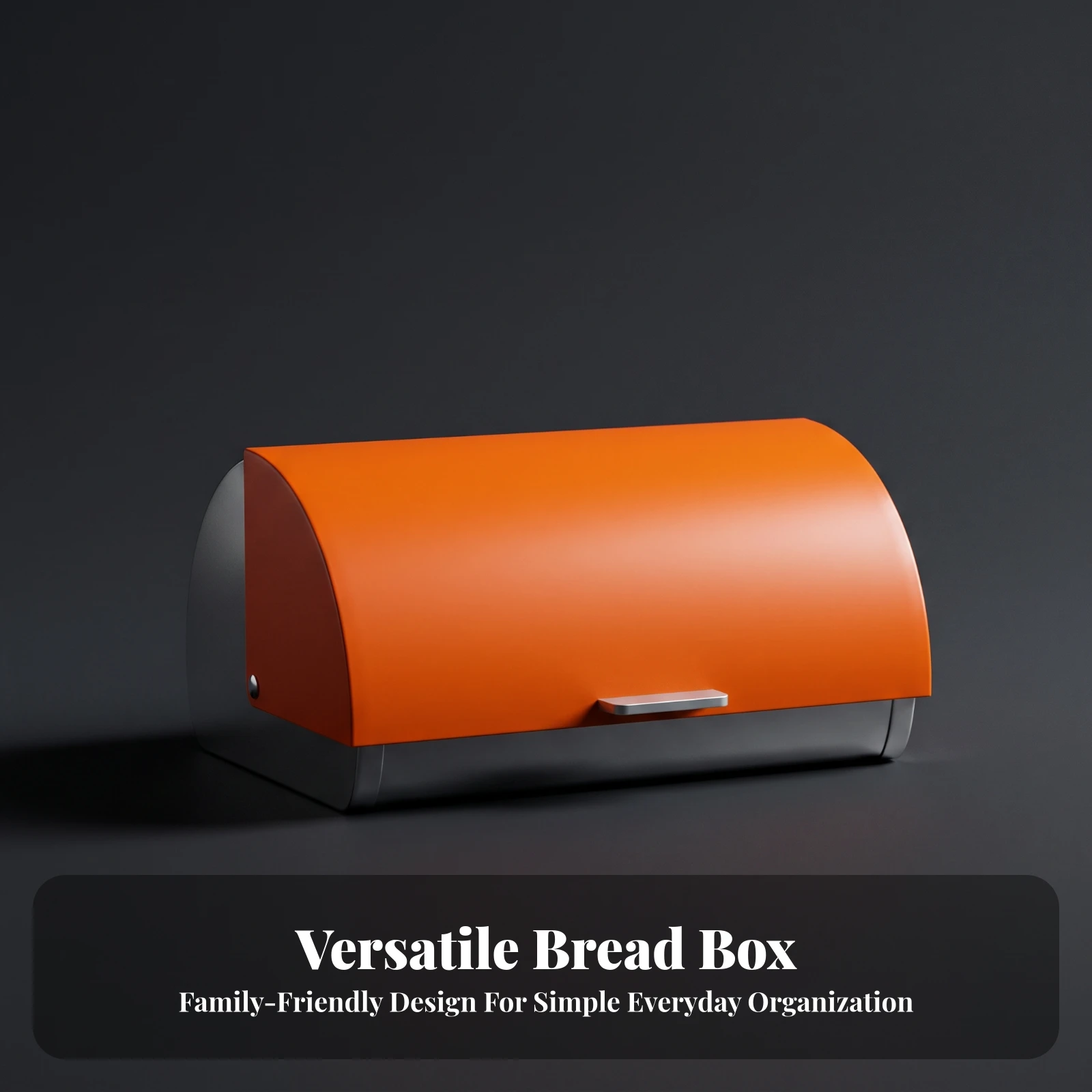 Stainless Steel Bread Box Sleek Metal Bread Bin Storage Box with Flip-up Lid Contemporary Versatile for Pantry