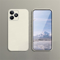 Realme C53 / C51 / Narzo N53 / Note 50 Phone Case Candy Color Matte Soft Liquid Silicone Straight Edge Protective Cover