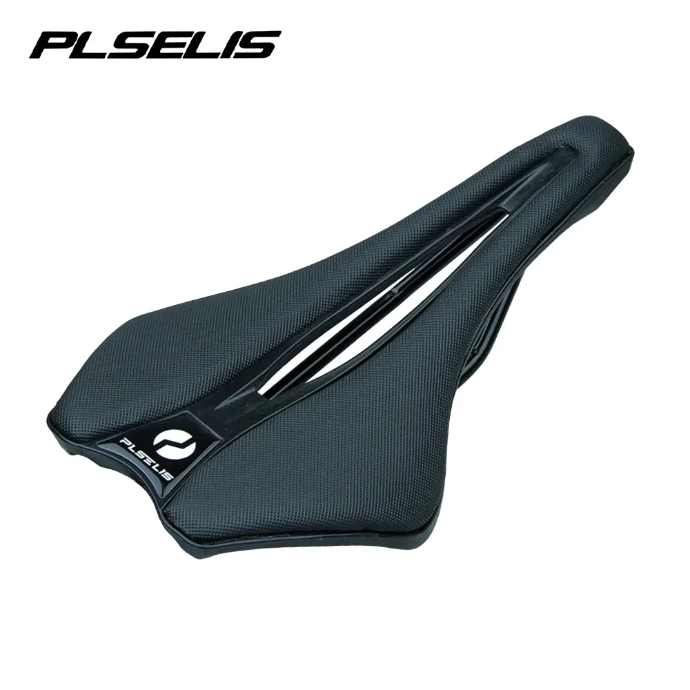 PLSELIS Mountain Bike Saddle Hollow Breathable Folding Car Cushion Electroplated Color Seat Bag Nylon Material Seat Cushion