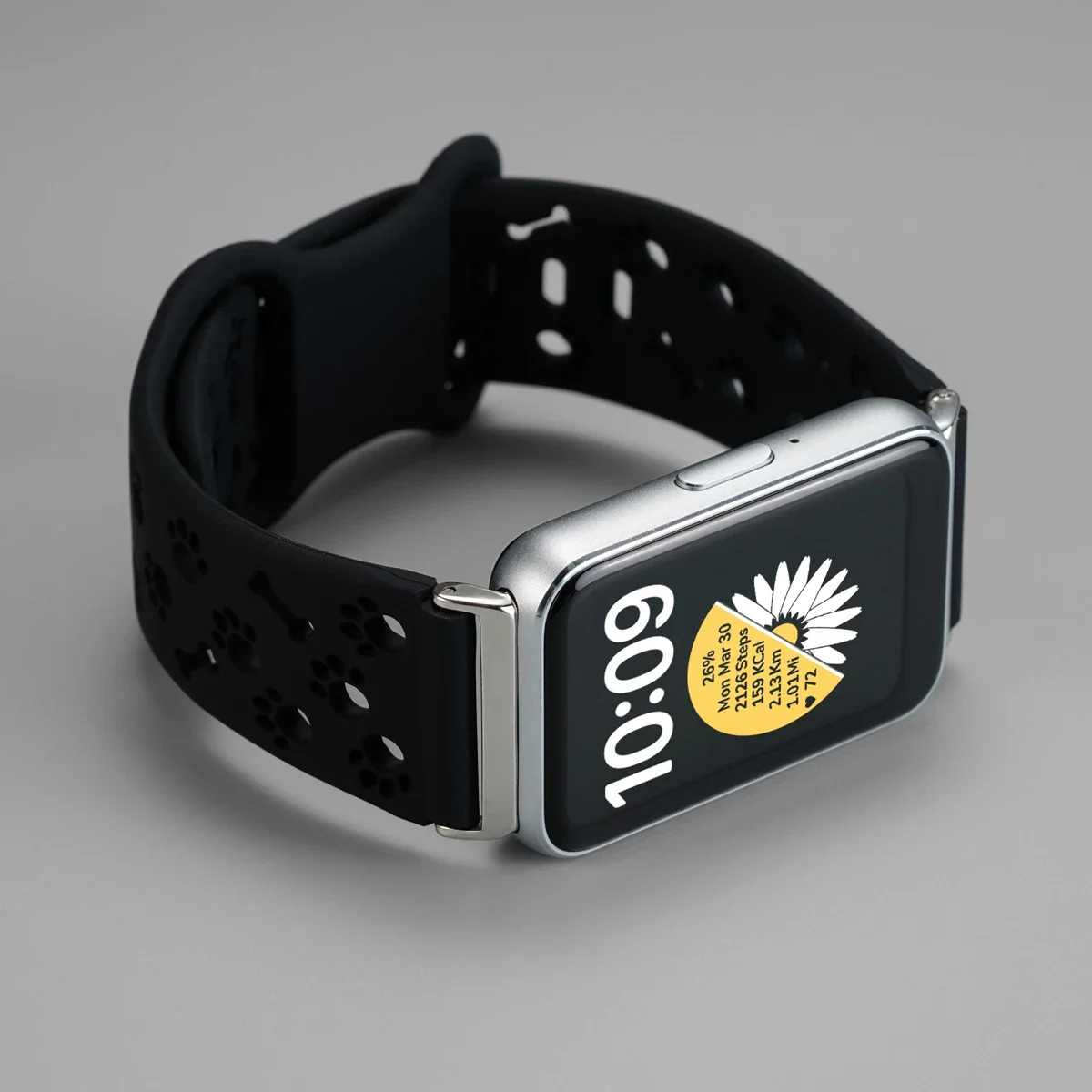 Ausgehöhltes Hundepfoten-Silikonarmband für Samsung Galaxy Fit 3 Verstellbares Sport-Armband für Galaxy Fit 3 Damen-Armband – Detail 21