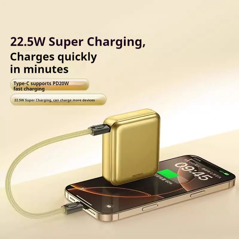 بنك طاقة سلكي مدمج من سبائك الألومنيوم صغير جدًا 10000/20000mah شحن بنك الطاقة المحمول 3c شهادة هدية الكريسماس