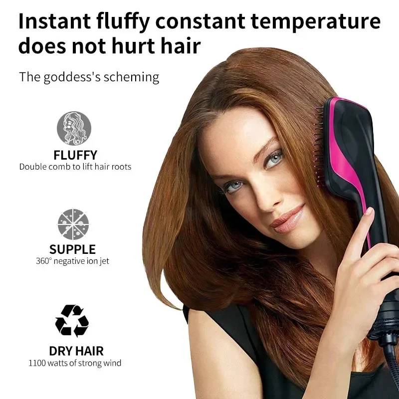 Hair Dryer Brush One Step Hair Blower Brush  Hot Air Brush Travel Blow Dryer Comb Professional Hairdryer Hairbrush