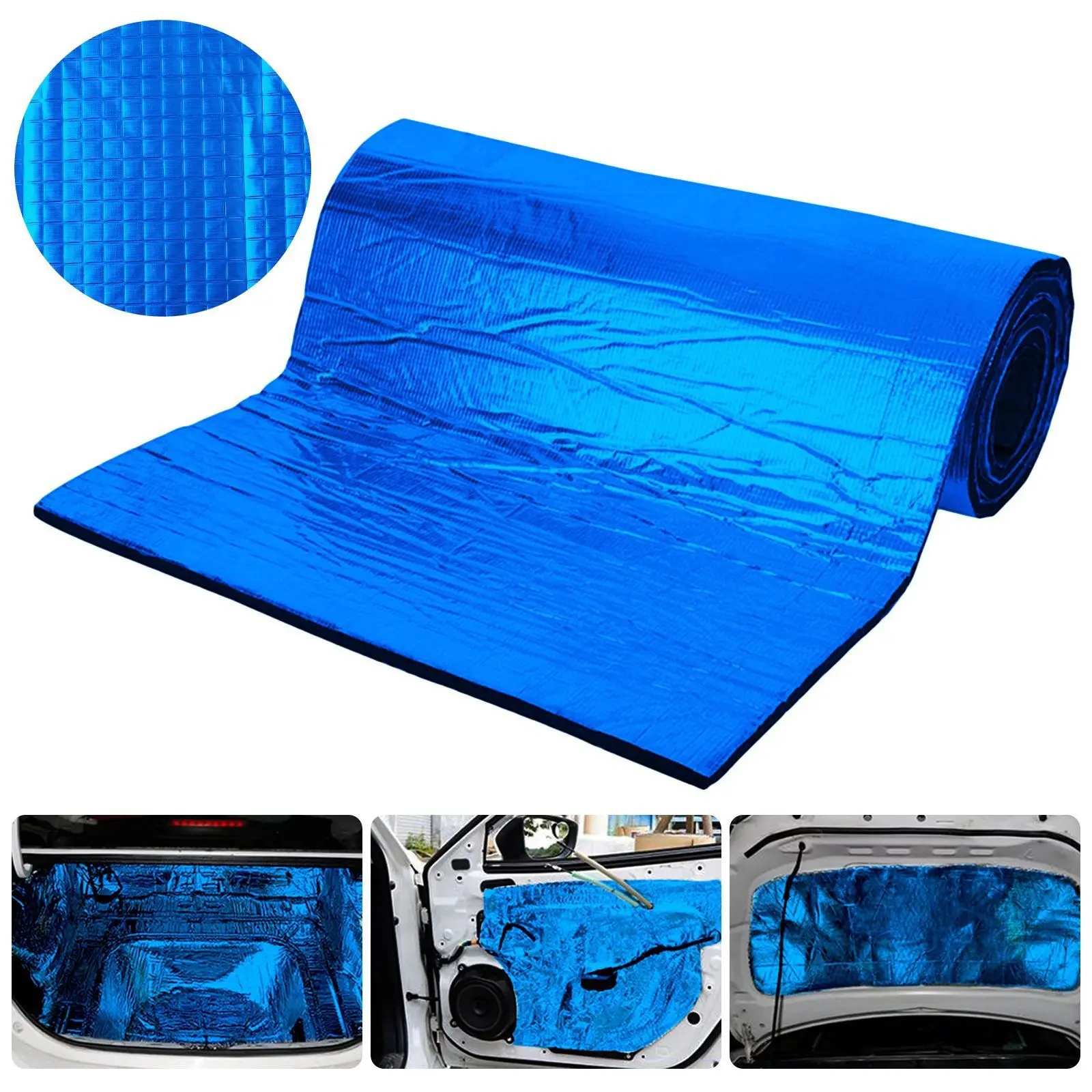 200x50cm Sound Deadener Heat Insulation Mat Car Van Sound Proofing Deadening Insulation Car Hood Insulation Silent Door Wall