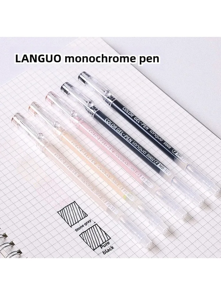 LANGUO – stylos à Gel à dessin superposés, ton de peau, fournitures de Journal artistique de grande capacité, stylo de remplacement, fournitures scolaires, papeterie