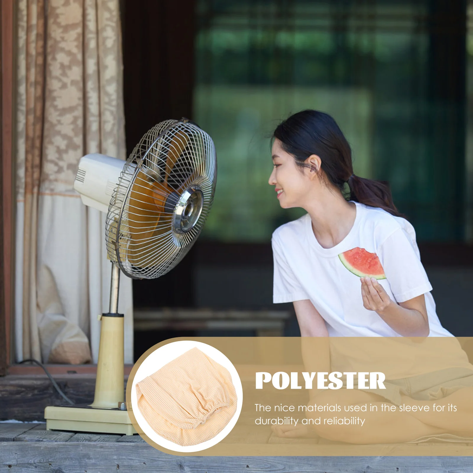 

Fan Dust Cover Protective Sleeve for Electric Fan Soft Material Non Scratch Full Coverage Easy Installation Lighting Accessories