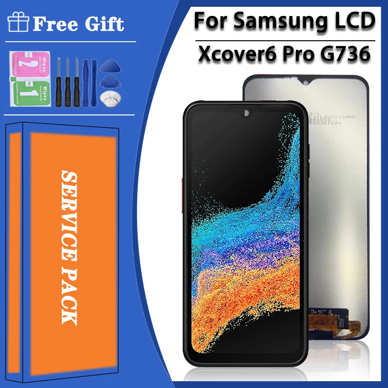 

6.6“ High Quality For Samsung Xcover6 Pro LCD G736 G736U G736B Display Touch Screen Digitizer For Xcover 6 Pro 6Pro Display