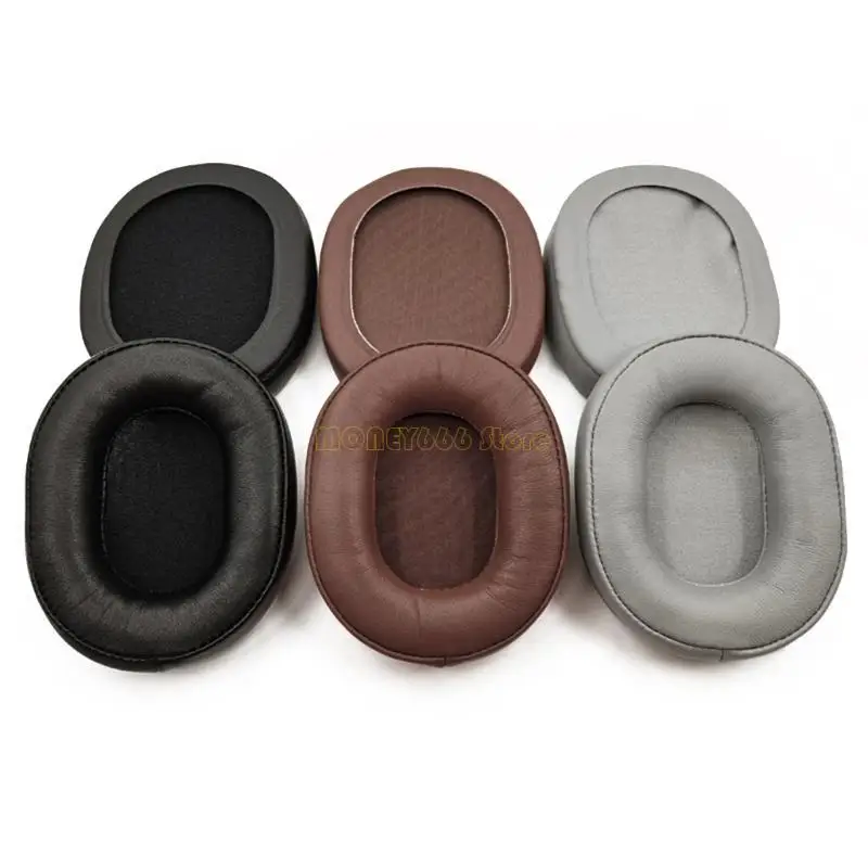 F62C 헤드셋 이어 패드 ATH-MSR7 MSR7B MSR7SE MDR-7506 헤드셋 이어 컵 내구성 양가죽 이어 컵