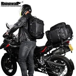 Rhinowalk Motorcycle Back Seat Bag 10/20/30L Waterproof Multifunctional Saddle Side Bag backpack Universal Bale Single-piece sal