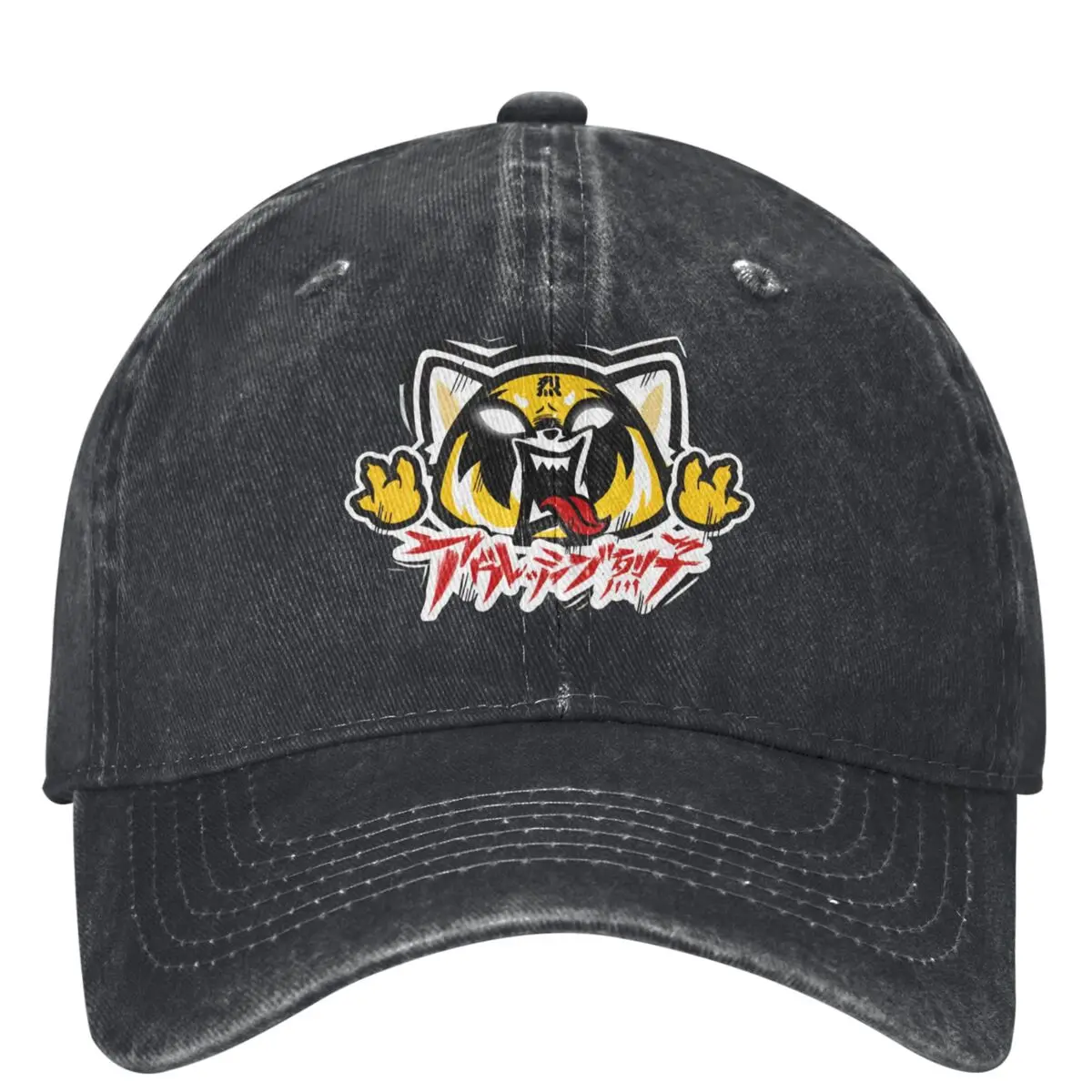 Aggretsuko Denim Baseball Cap Outdoor Sports Trucker Dad Hat Summer Couple Women Stylish Design Snapback Cap