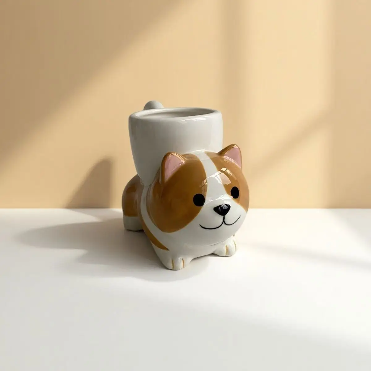 Handmade Cute Dog Cat Ceramic Coffee Mug Funny Animal Shape Milk Tea Cup for Home Decor Gift for Women