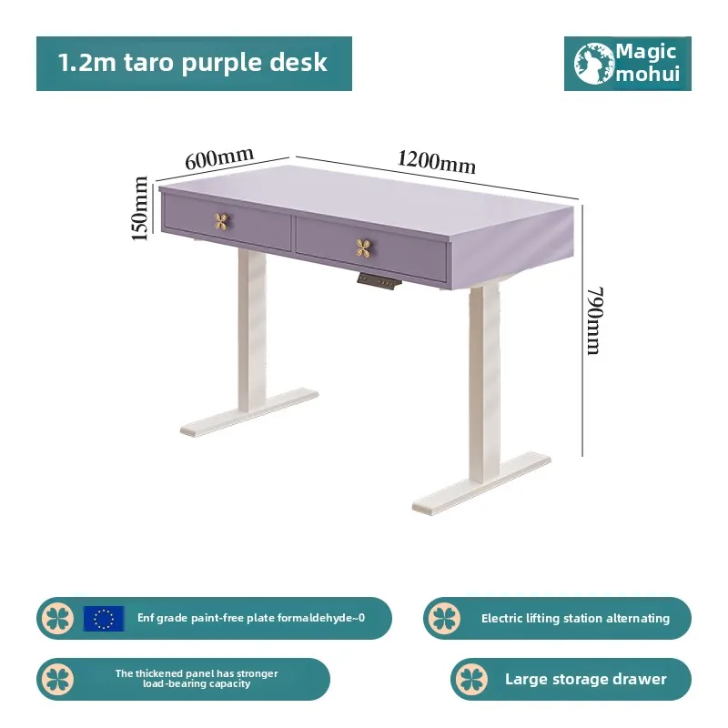 

Taro Purple Electric Lifting Table Standing Desk Dopamine