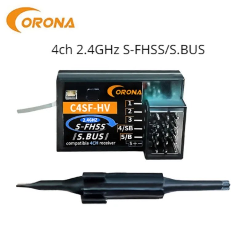 Corona Receiver S-FHSS/FHSS R4SF R6SF R8SF GR7SF 4ch 6ch 8ch Compatible FUTABA T6J T8J T14SG T18MZ T18SZ