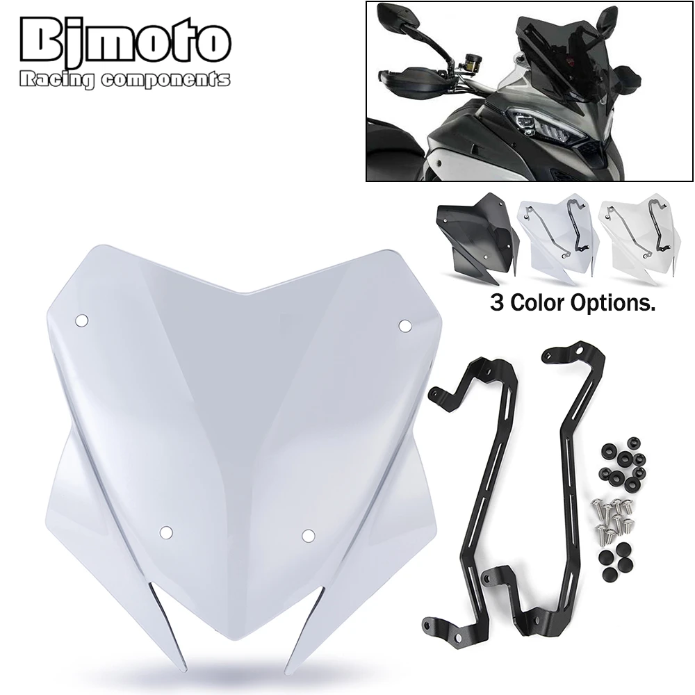 

Motorcycle Windscreen Windshield Wind Deflector For Ducati Multistrada V4 V4S V4S SPORT 2021 2022 2023