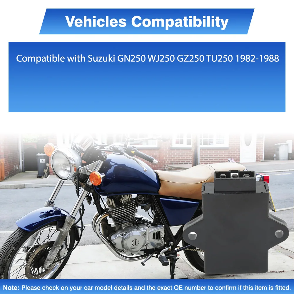 

Motorcycle CDI Start Igniter For Suzuki GN250 WJ250 GZ250 TU250 1982 1983 1984 1985 1986 1987 1988 CDI Unit Box 32900-38300