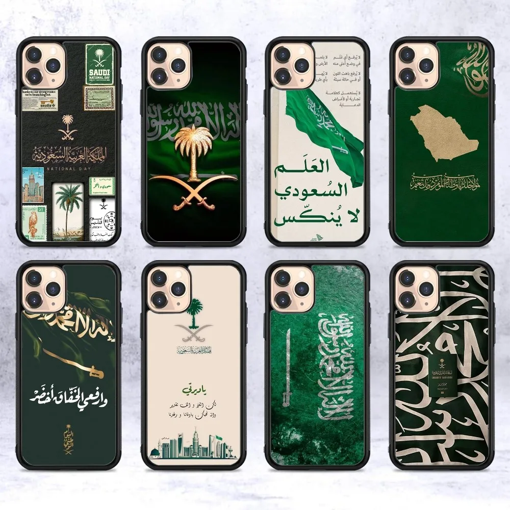 

Kingdom Of Saudi Arabia Flag Phone Case Silicone PC+TPU For For IPhone 11 12 13 14 15 16 Plus Pro Max Cover