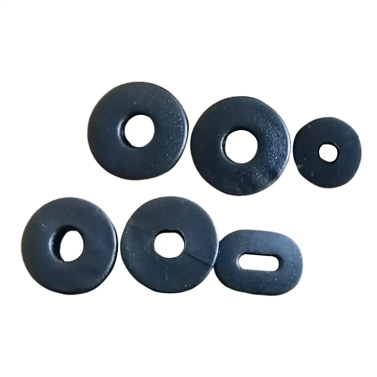 6pcs Performance Rubber Side Cover Grommet Eyelet Ring Replacement for Suzuki GN125 GN125 HJ125 HJ125-K3